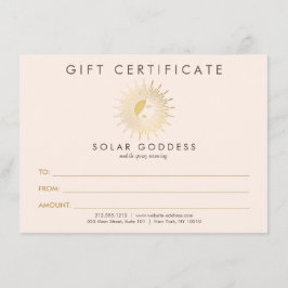 Sol Goddess Girl Logotyp Spray Tanning Rosa Gift C