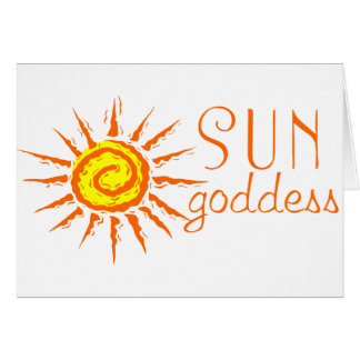 Sol Goddess Hälsningskort