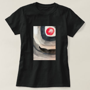 Sol grått och svart abstrakt modern konst t shirt