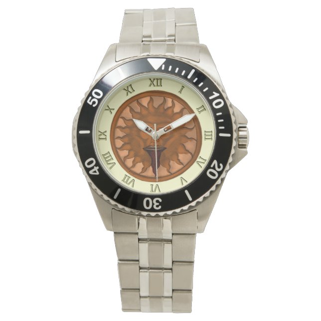 Sol gud (Ra) (bronze) Armbandsur (Framsida)