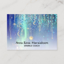 *~* Sol Guld Stars Gnistra Måne kelestial Universe Visitkort