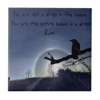 Sol Halo över Wales med en korkkeramisk tile Kakelplatta