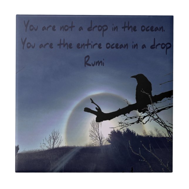 Sol Halo över Wales med en korkkeramisk tile Kakelplatta (Framsidan)