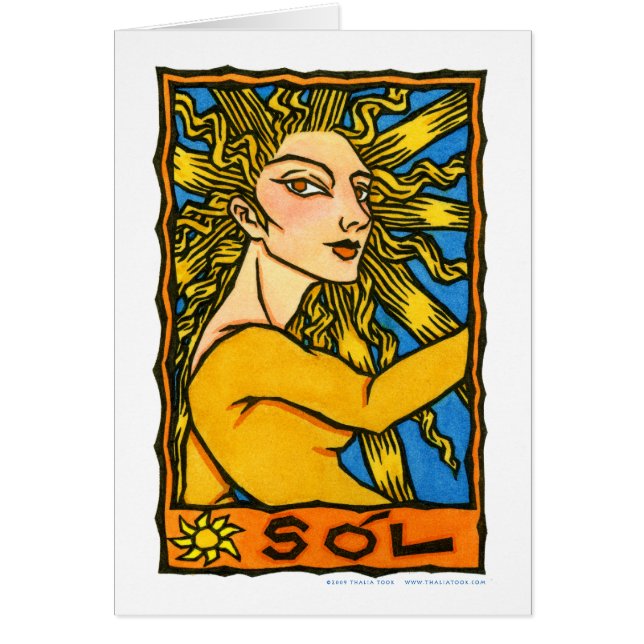 Sól Hälsningskort (Framsidan)