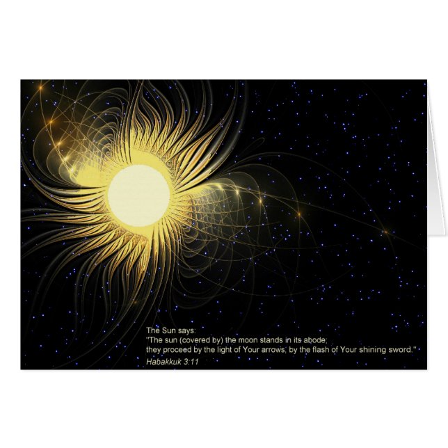 Sol Hälsningskort (Framsidan Horizontal)