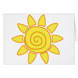 Sol Hälsningskort