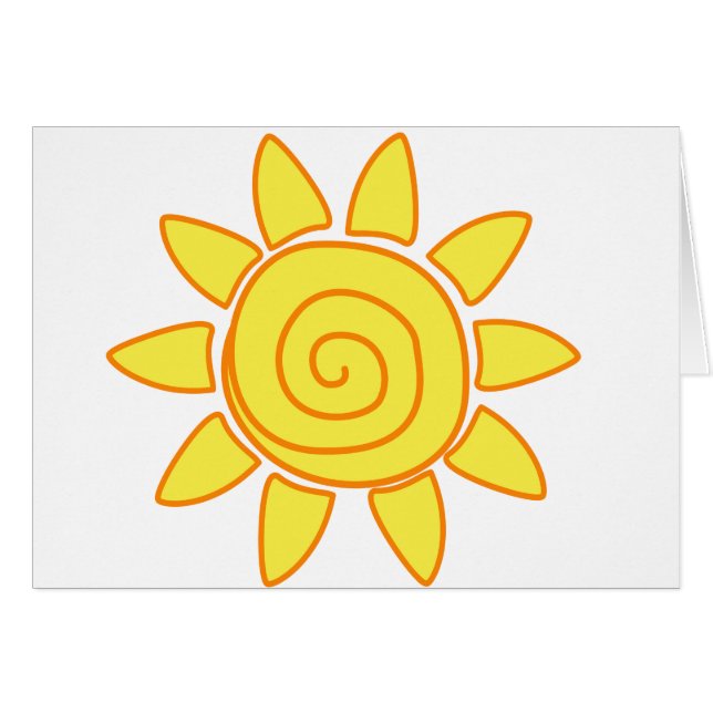 Sol Hälsningskort (Framsidan Horizontal)
