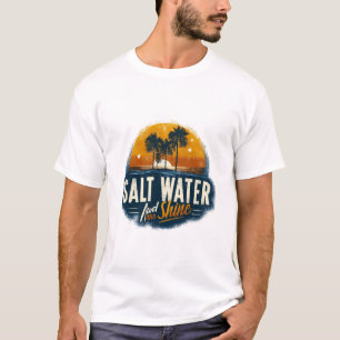 Sol, hav och saltade frön t shirt