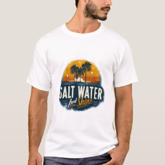 Sol, hav och saltade frön t shirt
