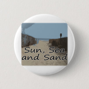 Sol, hav och Sand Knapp