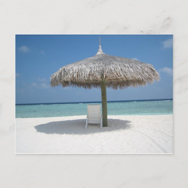 Sol, hav, sand och skugga vykort (Framsida)