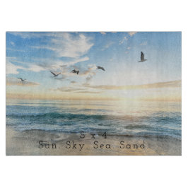 Sol, Himlar. Havet. Sand. Beach Scene 