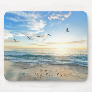 Sol. Himmel. Hav. Sand. Strandplats Musmatta