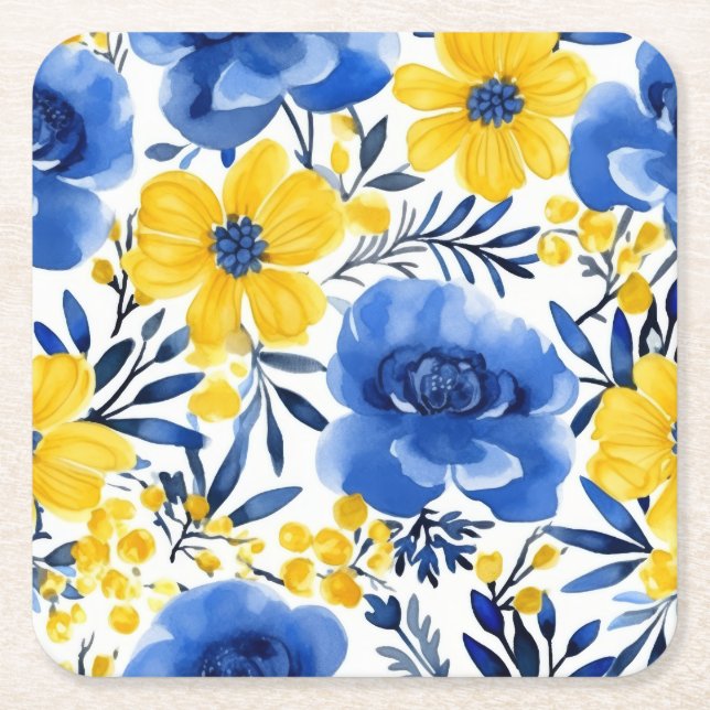 SOL & HIMMEL UNDERLÄGG PAPPER KVADRAT (Framsidan)