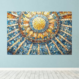 sol himmelskt mosaik 004 canvastryck