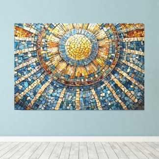 sol himmelskt mosaik 004 canvastryck