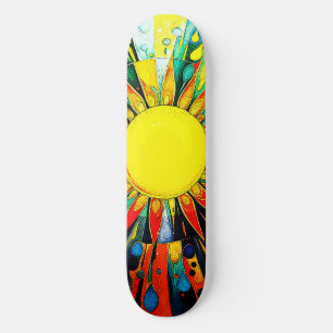 Sol i Abstrakt 910 Mini Skateboard Bräda 18,5 Cm