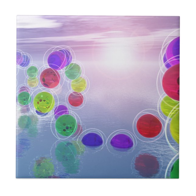 Sol i deras dekorativa panel Kurser Kakelplatta (Framsidan)