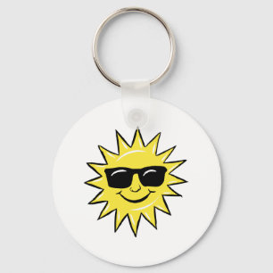 Sol i glas nyckelring
