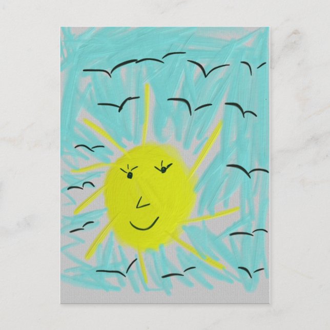 SOL i HIMMEL Vykort (Framsida)