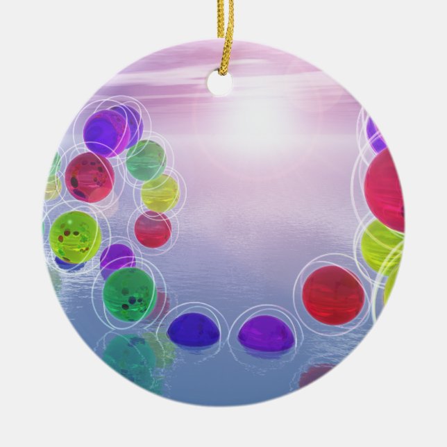 SOL i KURSER Julgransprydnad Keramik (Framsidan)