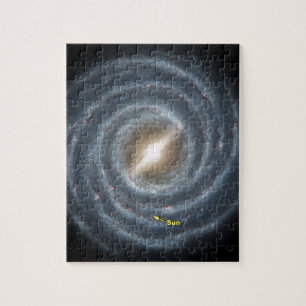 Sol i Milky Way NASA Pussel