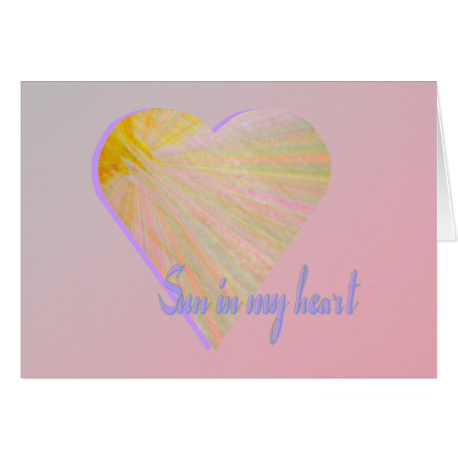 Sol i min hjärta OBS kort (Framsidan Horizontal)