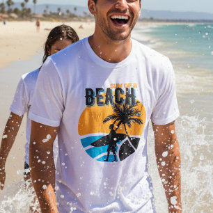 sol i stranden vintage lustig surfare t shirt