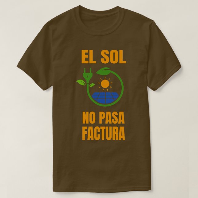 Sol Ingen växel Solar System Solar Power T Shirt (Design framsida)