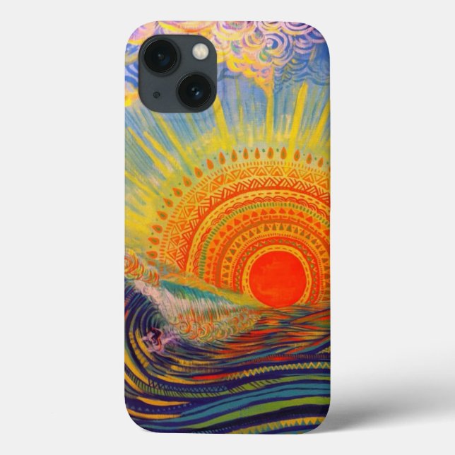 "Sol-Inspired Anpassade Phone Case - Vibrant Co (Baksida)