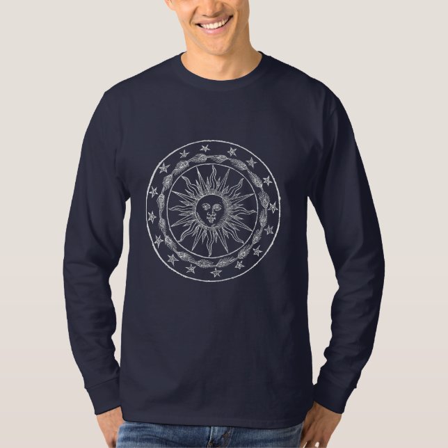 Sol jackar om arm. t shirt (Framsida)