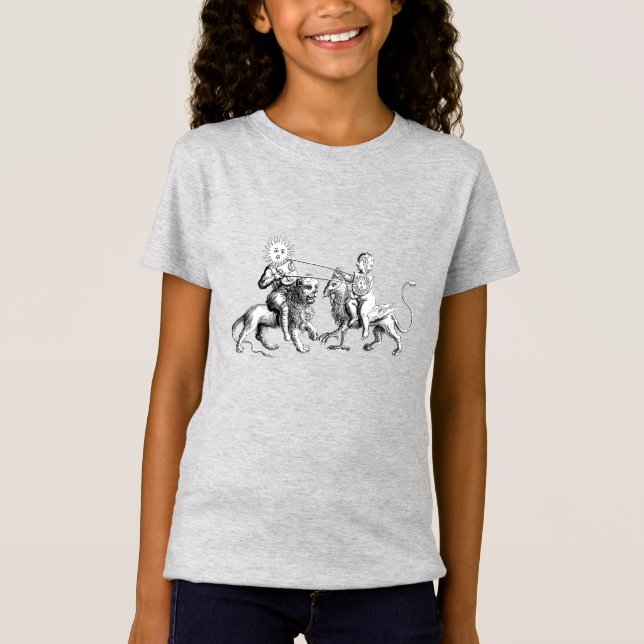 Sol Jousting med Måne T-shirt (Framsida)