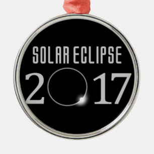 Sol- jubileums- prydnad för förmörkelse 2017 julgransprydnad metall