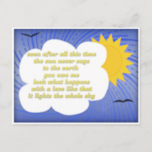 Sol Kärlek for Earth by Hafiz Vykort