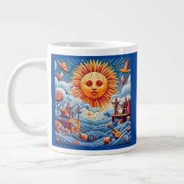 Sol-Kisse Oceanen Sylt: Vibrant Music Festival Art Jumbo Mugg