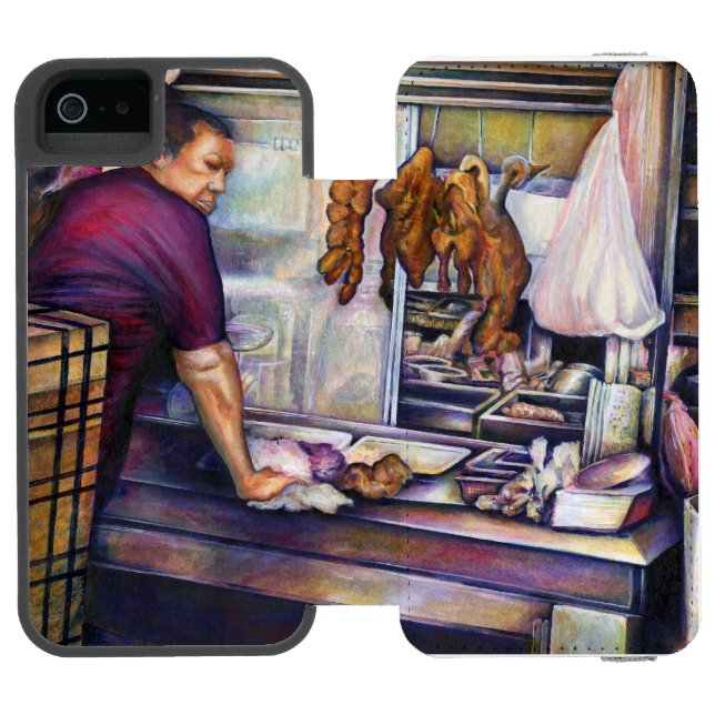 Sol-Kisse Singapore Incipio iPhone Wallet Skal (Folio Öppen)