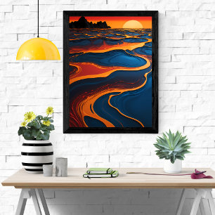 Sol-Kissed Abstraction Poster