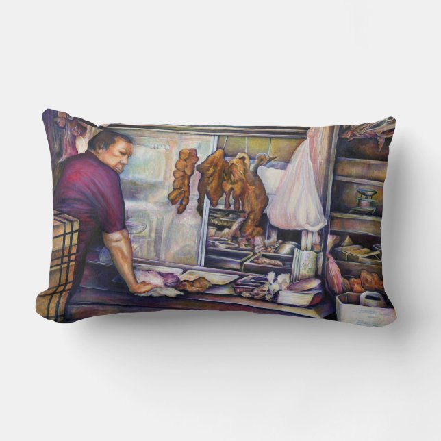 Sol-Kissed Chicken, Singapore Lumbarkudde (Framsida)