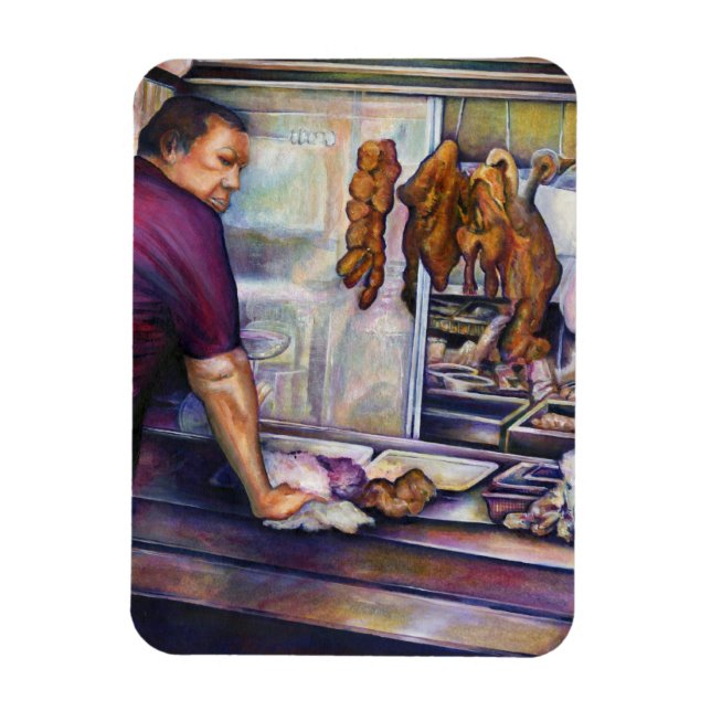 Sol-Kissed Chicken, Singapore Magnet (Vertikal)