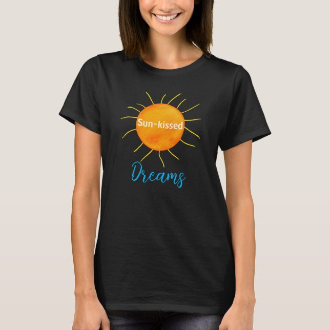 Sol Kissed Dreams Red Orange Sunset T Shirt (Framsida)