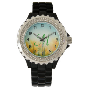 Sol Kissed Gult Tulips Wrist Watch Armbandsur