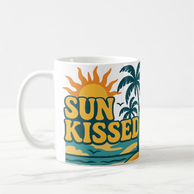 Sol Kissed Mugg - Retro Aesthetic Summer Vibes (Vänster)