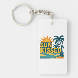 Sol Kissed Retro Keychain - Aesthetic Summer Vibes
