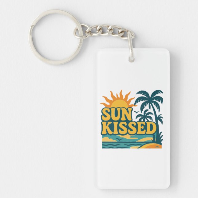 Sol Kissed Retro Keychain - Aesthetic Summer Vibes (Framsidan)