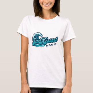 Sol Kissed & Salty Seaside Design T Shirt