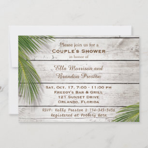 Sol Kissed Sandy Toes Salty Kisses Couppes Shower Inbjudningar