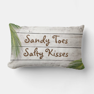 Sol Kissed Sandy Toes Salty Kisses Pillow Lumbarkudde