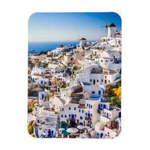 Sol-Kissed Santorini Magnet