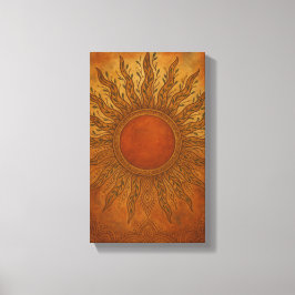 Sol-Kissed Spirit - Boho Sol Canvas Wall Art