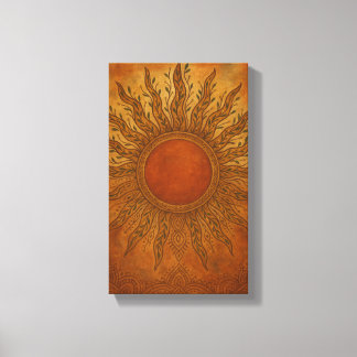 Sol-Kissed Spirit - Boho Sol Canvas Wall Art